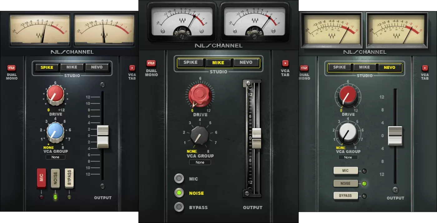 Waves NLS Non-Linear Summer interfaz del plugin