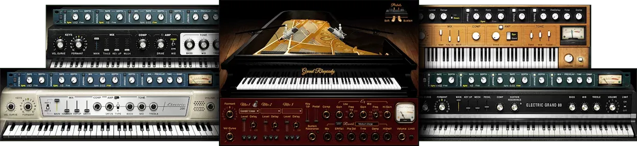 Waves Pianos & Keys interfaz del plugin