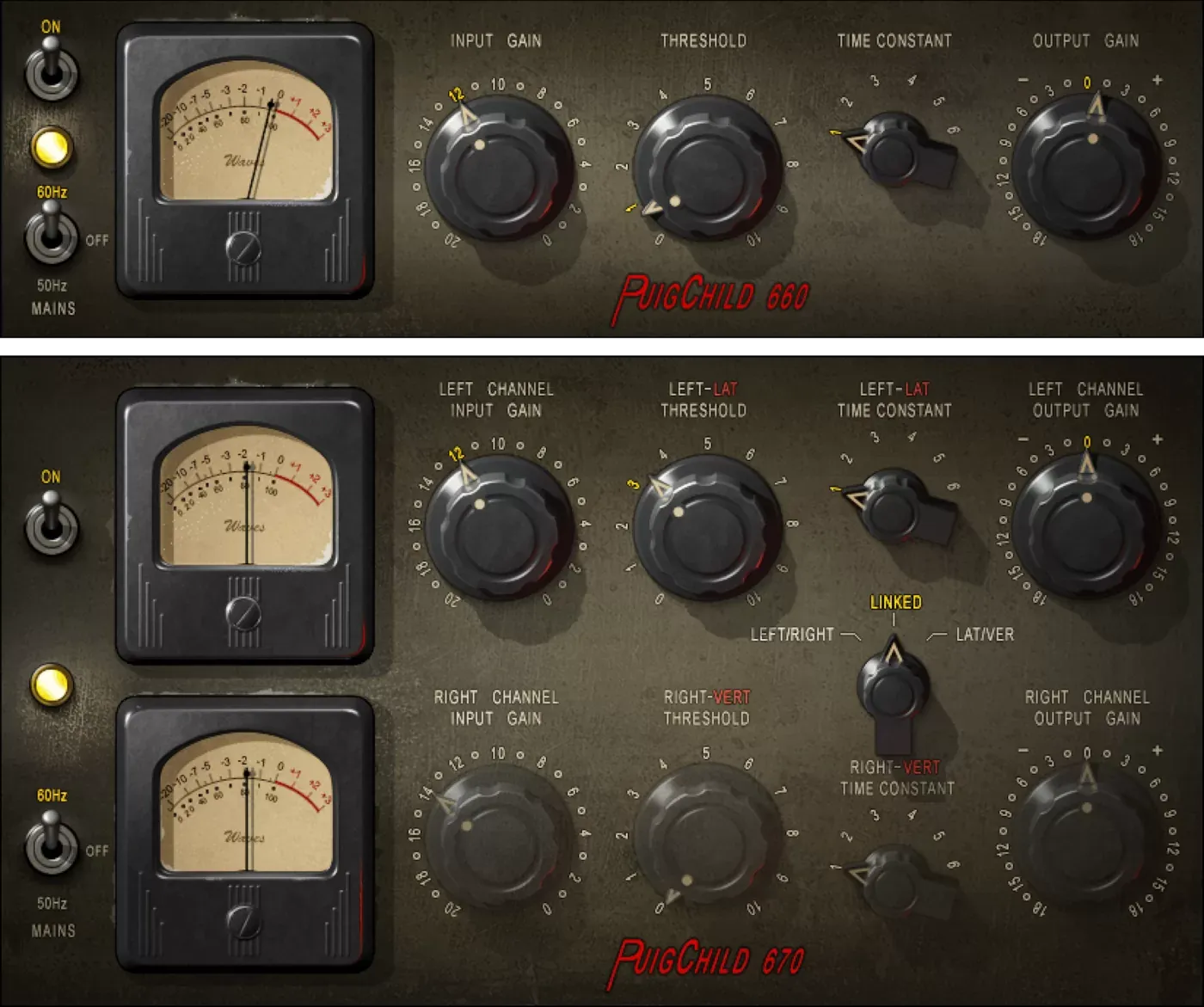 Waves PuigChild Compressor interfaz del plugin
