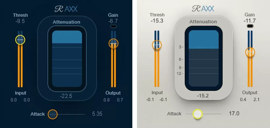 Waves Renaissance Axx interfaz del plugin