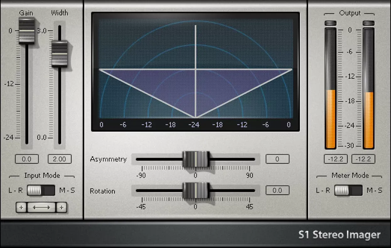Waves S1 Stereo Imager interfaz del plugin