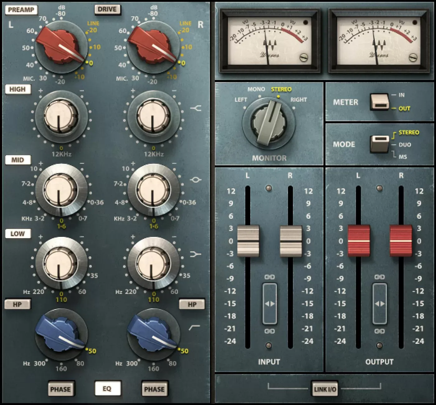 Waves Scheps 73 interfaz del plugin