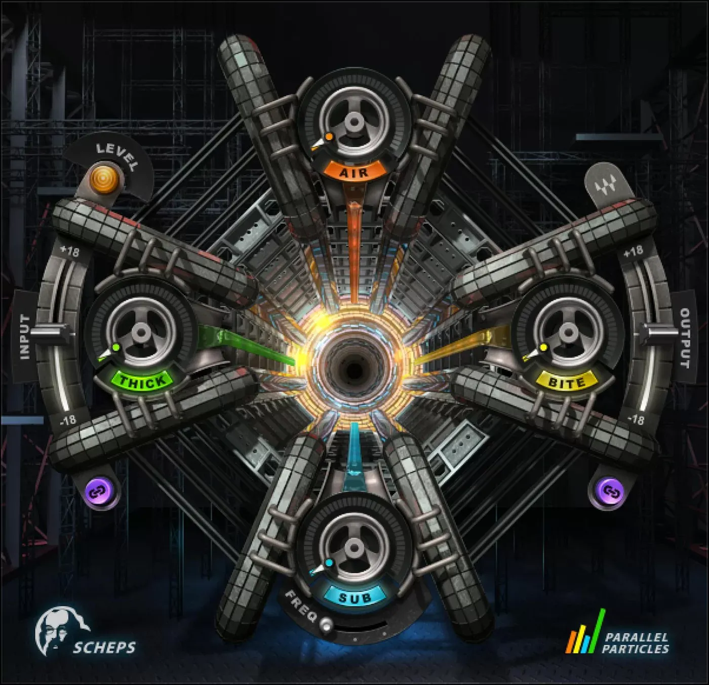 Waves Scheps Parallel Particles interfaz del plugin
