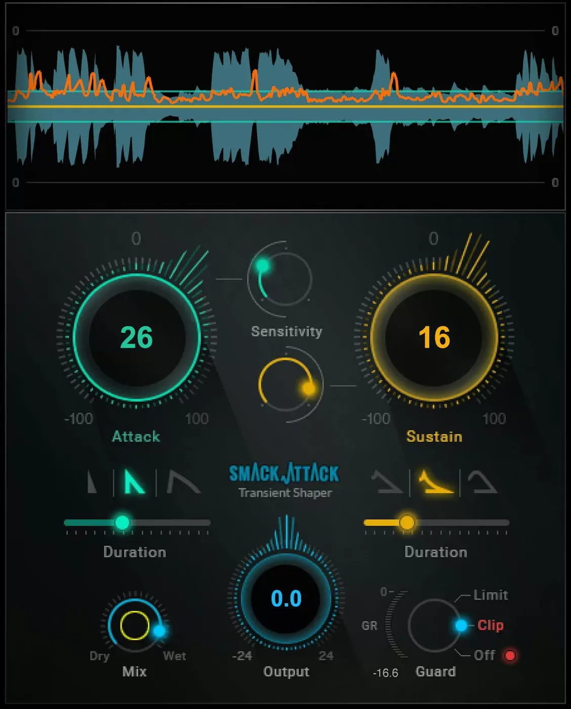Waves Smack Attack interfaz del plugin