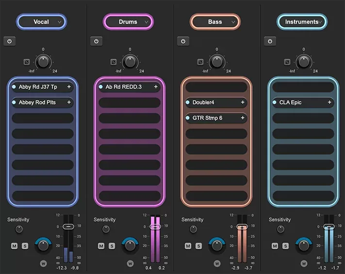 Waves StudioVerse: Mix Unlock interfaz del plugin