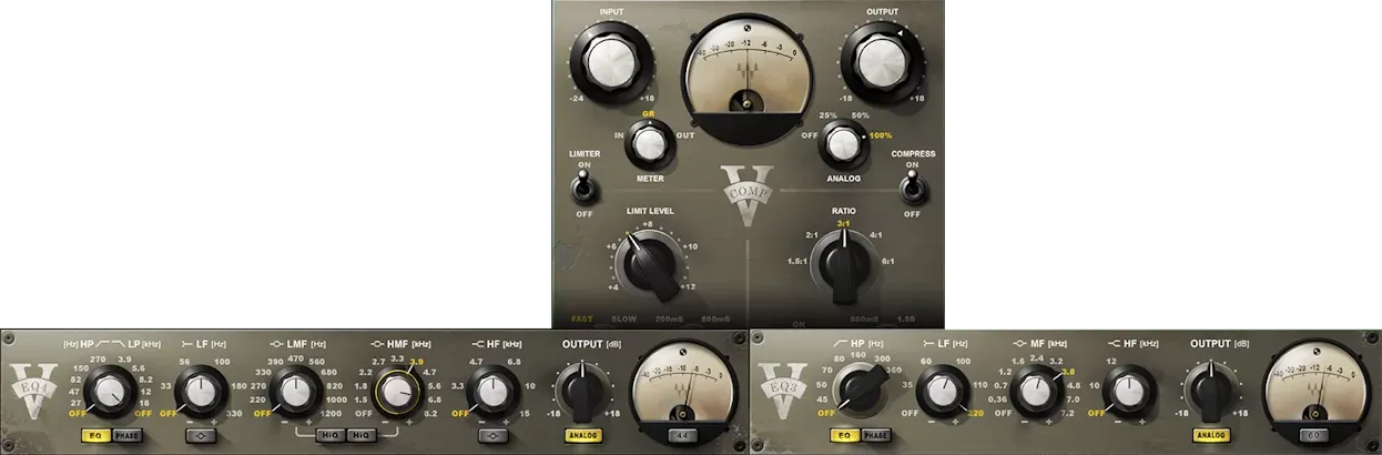 Waves V-Series interfaz del plugin
