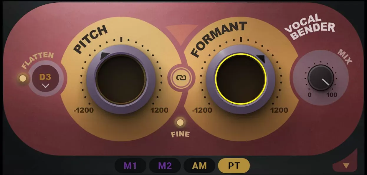 Waves Vocal Bender interfaz del plugin
