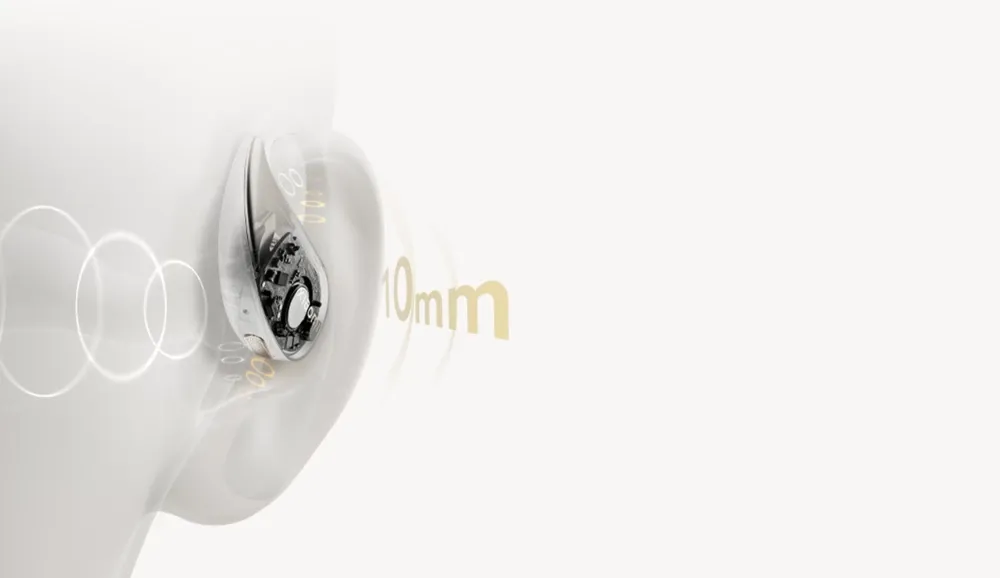 Driver de 10 mm del Xiaomi OpenWear Stereo para reducir fugas de sonido