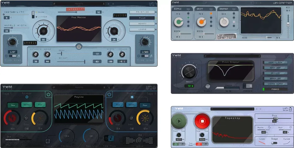 YUM AUDIO LoFi Bundle – Bundle de Efectos Lo-Fi y Modulación de Cinta